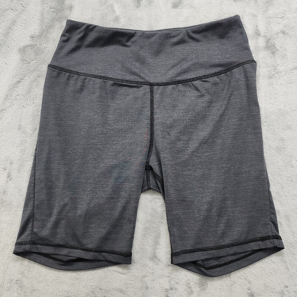 Brooklyn Cloth Bike Shorts Womens‎ M Gray High Waist Workout Gym Cycling Running